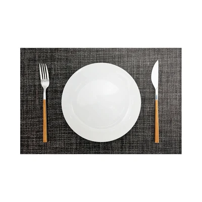 Gambar Forhom Tatakan Piring PVC 30x45 cm Set 4 pcs  0363-1 - Hitam