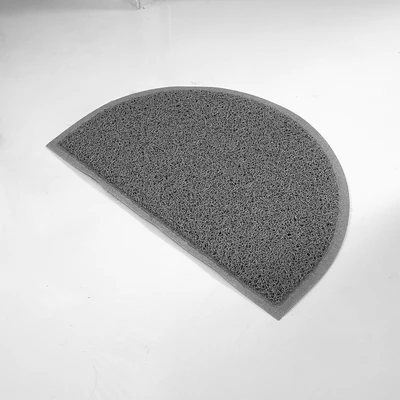 Gambar Forhom Keset Pintu PVC Solid Halfmoon 40x60 cm - Abu-abu Tua