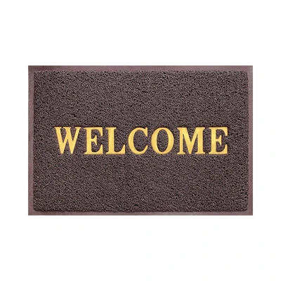 Gambar Forhom Keset Pintu PVC Welcome 40x60 cm - Cokelat