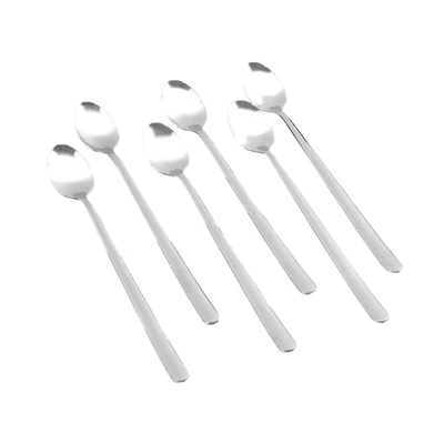 Gambar Culinart Sendok Teh Panjang Set 6 pcs 1022 - Silver