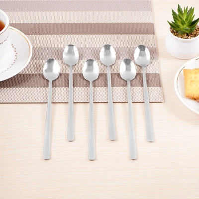 Gambar Culinart Sendok Teh Panjang Set 6 pcs 1022 - Silver