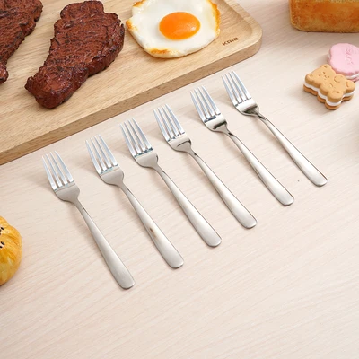 Gambar Culinart Garpu Kue Set 6 pcs 1022 - Silver