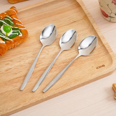 Gambar Culinart Sendok Teh Stainless Steel 304 Set 3 pcs - Silver