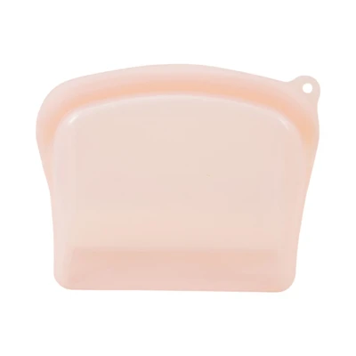 Gambar Picas Kantong Wadah Makanan Silikon Reusable 1.2 Liter - Pink