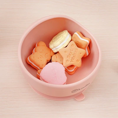 Gambar Kindla Abercio Mangkuk Makan Bayi Silikon - Pink