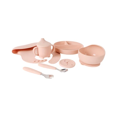 Gambar Kindla Set 6 Pcs Abercio Perlengkapan Makan Bayi - Pink