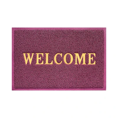 Gambar Forhom Keset Pintu PVC Welcome 40x60 cm - Merah Maroon