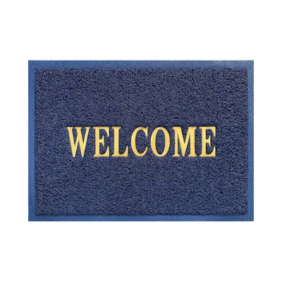 Gambar Forhom Keset Pintu PVC Welcome 50x70 cm - Biru Navy