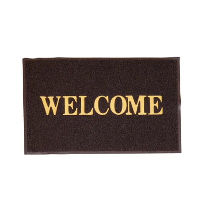 Gambar Forhom Keset Pintu PVC Welcome 60x90 cm - Cokelat