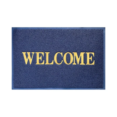 Gambar Forhom Keset Pintu PVC Welcome 60x90 cm - Biru Navy
