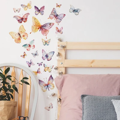 Gambar Forhom Stiker Dinding Butterflies 40x60 cm