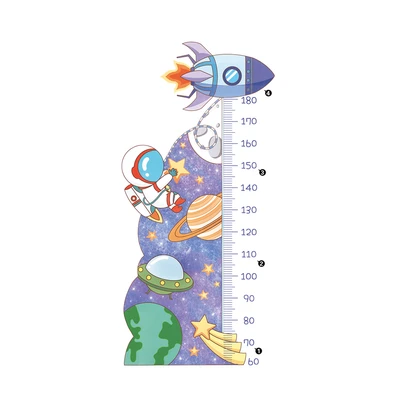 Gambar Forhom Stiker Dinding Astronaut Chart 70x148 cm