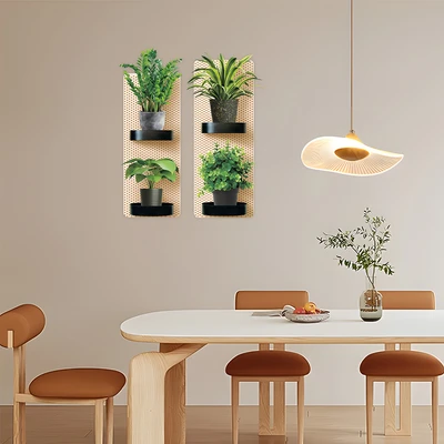 Gambar Forhom Stiker Dinding Vertical Plant Pot 58x78 cm - Hijau