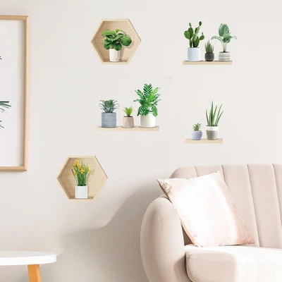 Gambar Forhom Stiker Dinding Plantpots Random