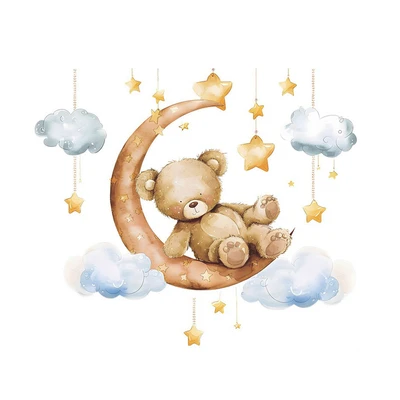 Gambar Forhom Stiker Dinding Moon Bear