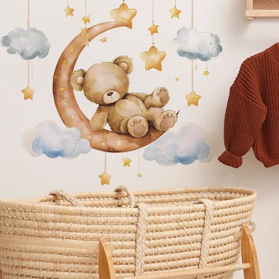 Gambar Forhom Stiker Dinding Moon Bear