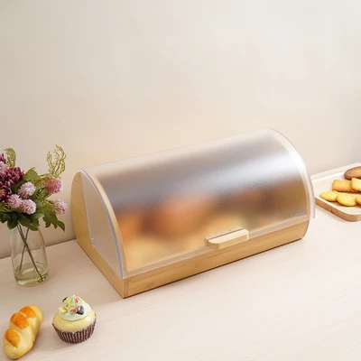Gambar Culinart Modena Tempat Roti Bambu 38.5x28x 18.5 cm - Cokelat Natural
