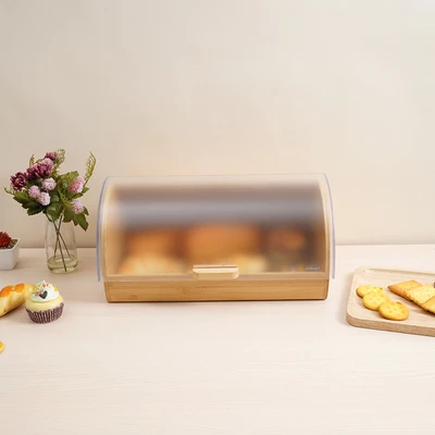 Gambar Culinart Modena Tempat Roti Bambu 38.5x28x 18.5 cm - Cokelat Natural