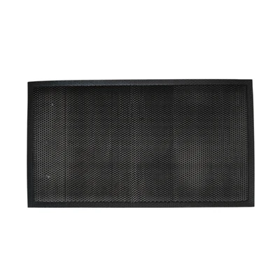 Gambar Krisbow Keset Pintu PVC Wary Grid 45x75 cm - Hitam