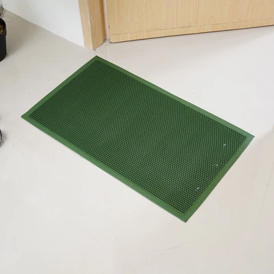 Gambar Krisbow Keset Pintu PVC Wary Grid 45x75 cm - Hijau