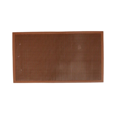 Gambar Krisbow Keset Pintu PVC Wary Grid 45x75 cm - Cokelat