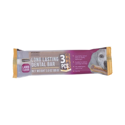 Gambar Goodies Camilan Anjing All Life Stages Medium & Large Long Lasting Dental Lamb 3 pcs