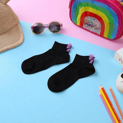 Gambar Ataru Kaos Kaki Wanita Ankle Back Ribbon Random