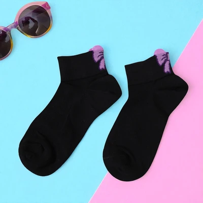 Gambar Ataru Kaos Kaki Wanita Ankle Back Ribbon Random