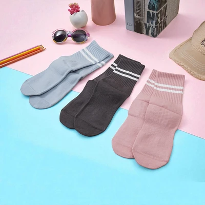 Gambar Ataru Kaos Kaki Wanita Double Line Random