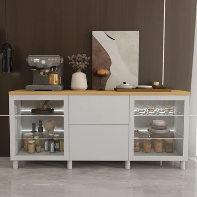 Gambar Informa Dahlia Kabinet 2 Pintu Dengan 2 Laci - Putih
