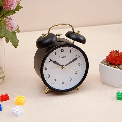 Gambar Forhom Jam Weker Twin Bell - Hitam