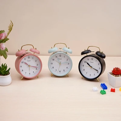Gambar Forhom Jam Weker Twin Bell - Pink