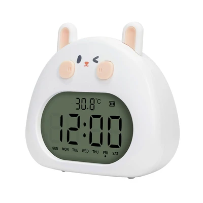 Gambar Forhom Jam Weker Digital Rabbit - Putih