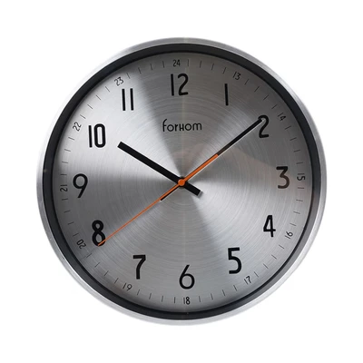 Gambar Forhom Jam Dinding Aluminium 30 cm - Silver