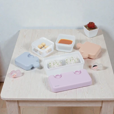 Gambar Picas Puzzle Kotak Makan 3 Sekat - Mix