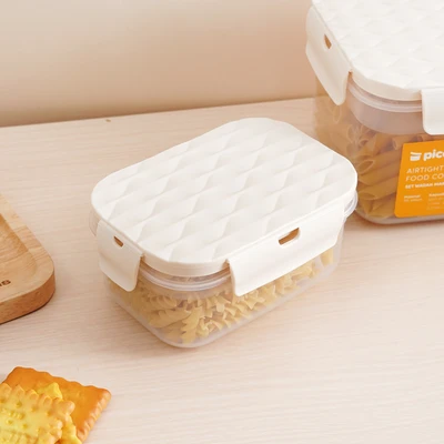 Gambar Picas Wave Wadah Makanan Plastik Set 3 pcs - Putih Ivory