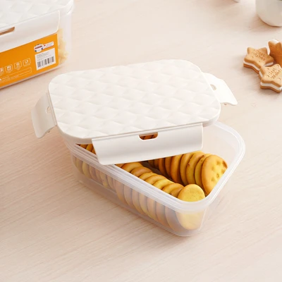 Gambar Picas Wave Wadah Makanan Plastik Set 3 pcs - Putih Ivory