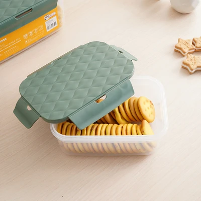 Gambar Picas Wave Wadah Makanan Plastik Set 3 pcs - Hijau