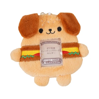 Gambar Ataru ID Card Holder Plush Burger - Cokelat