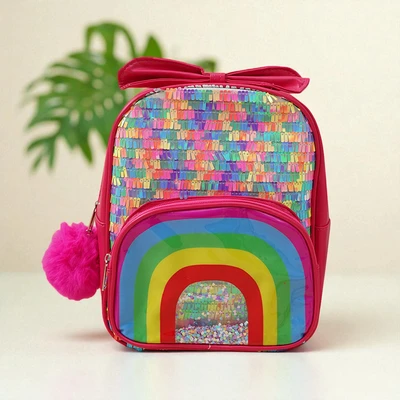 Gambar Ataru Tas Ransel Anak Rainbow Dengan Pita Random