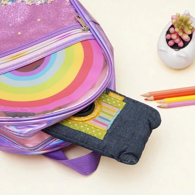 Gambar Ataru Tas Ransel Anak Rainbow Glitter Random