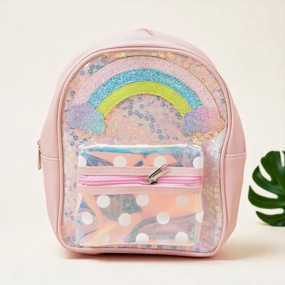 Gambar Ataru Tas Ransel Anak Rainbow Polkadot Random