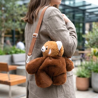 Gambar Ataru Tas Ransel Anak Racoon Huggy - Cokelat