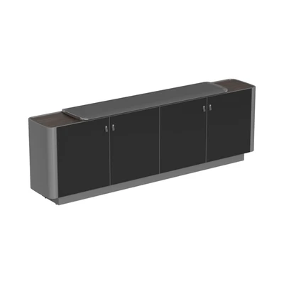 Gambar Sevati Volund Credenza Kabinet - Abu-Abu Walnut