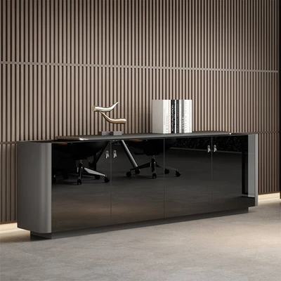 Gambar Sevati Volund Credenza Kabinet - Abu-Abu Walnut