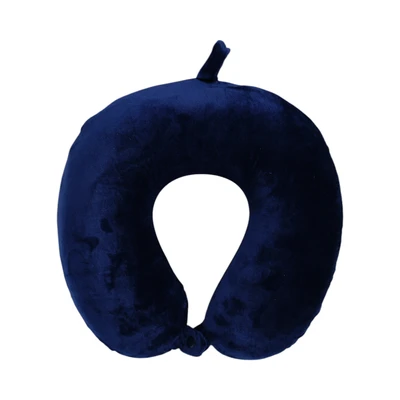 Gambar Passport Bantal Leher One Tone Round - Biru Navy