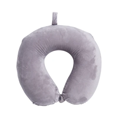 Gambar Passport Bantal Leher One Tone Round - Abu-Abu