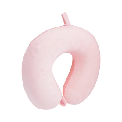 Gambar Passport Bantal Leher One Tone Round - Pink
