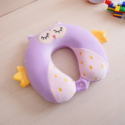 Gambar Passport Bantal Leher Anak Dengan Penutup Mata Owl - Ungu