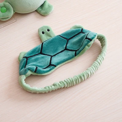 Gambar Passport Bantal Leher Anak Dengan Penutup Mata Turtle - Hijau